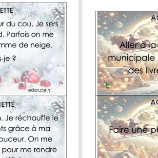 NOËL - Calendrier de l'Avent à personnaliser