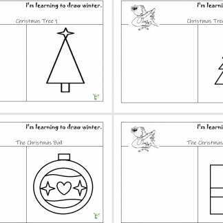 PDF - I'm learning to draw Christmas Vleft