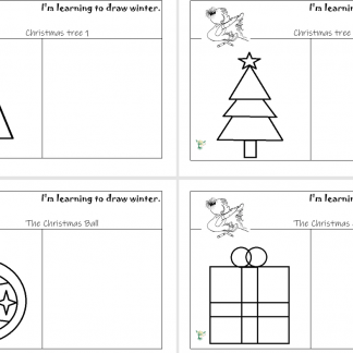 PDF - I'm learning to draw Christmas Vright